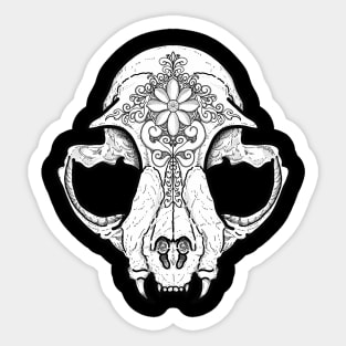 Cat skull design Sticker